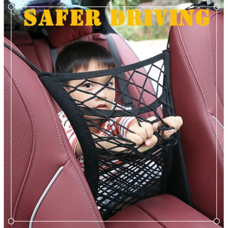 Pagar Pembatas Anjing Mobil Elastic Mesh Fence Dog 3Layer YG0