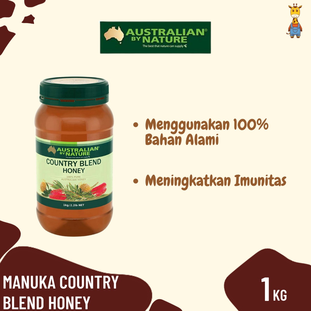 Australian By Nature Manuka Country Blend Honey 1kg