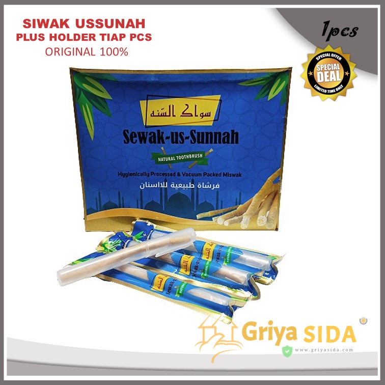 Siwak plus holder us sunnah siwak pulpen siwak miswak SUNNAH PLUS HOLDER PROMO