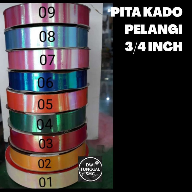 

PITA KADO PELANGI 3/4INCH PER 2 ROL