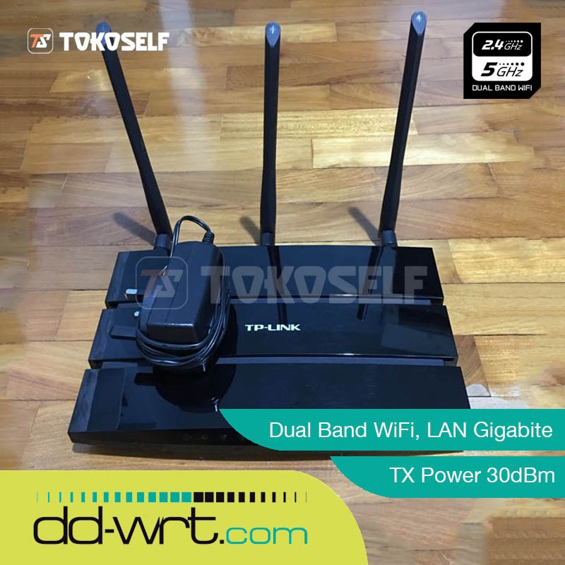DD-WRT TP-LINK TL-WDR4300 N750 Wireless Dual Band Gigabit Router