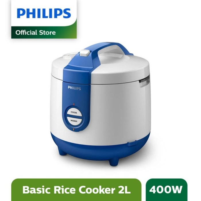 Philips Rice Cooker 2 L HD3119 Termurah Promo HD 3119 Original Philips - Biru