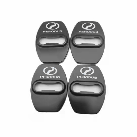 4pcs Cover Pelindung Kunci Pintu Mobil Bahan Stainless Steel Untuk Perodua Ativa