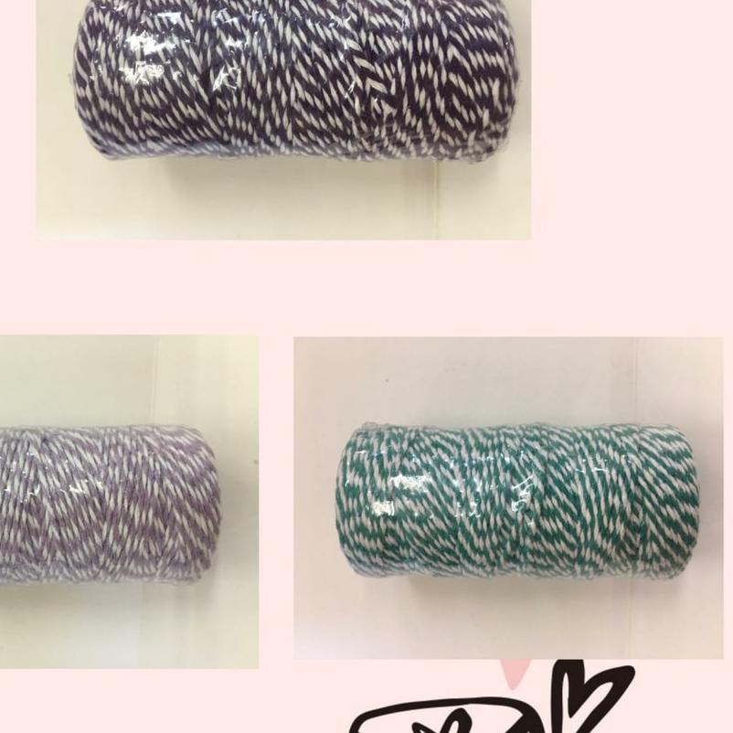 ☈ 100 METER - BAKERS TWINE 2 MM | BENANG IKAT KATUN | BENANG HIAS | TALI WARNA | COTTON ⅎ