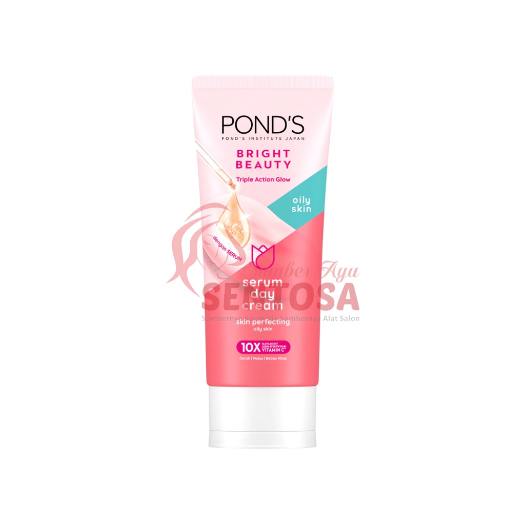 PONDS BRIGHT BEAUTY SERUM DAY CREAM SKIN PERFECTING CREAM FOR OILY SKIN 20GR