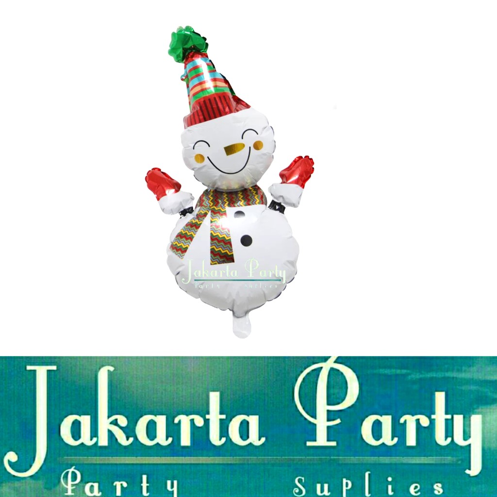 Balon Foil Snowman Mini / Balon Foil Natal / Balon Foil Xmas