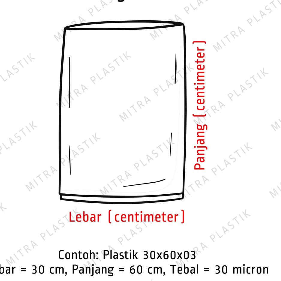 

C35 Plastik PP Lebar 7 Tebal 03 7x10 7x12 7x15 7x20 Kantong Plastik Bening Transparan Σ↔ 35@DD
