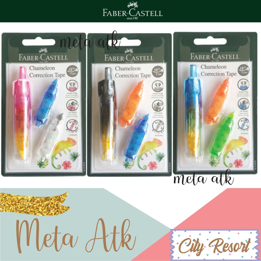 

Correction Tape Chameleon + 2 Refill Faber Castell