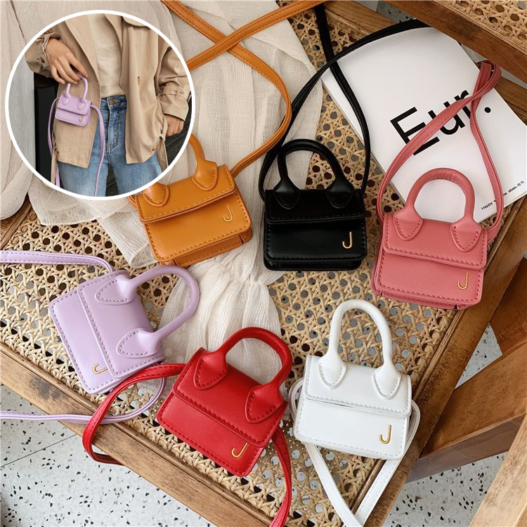 Tas Selempang Wanita  MINI Flap Mini Sling Bag Import Bahan Kulit