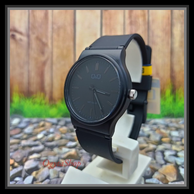 Jam Tangan Pria Abg/Dewasa Digital  8110 KV359 Jam Tangan Pria Q&Q Qq Analog Strap Karet Hita