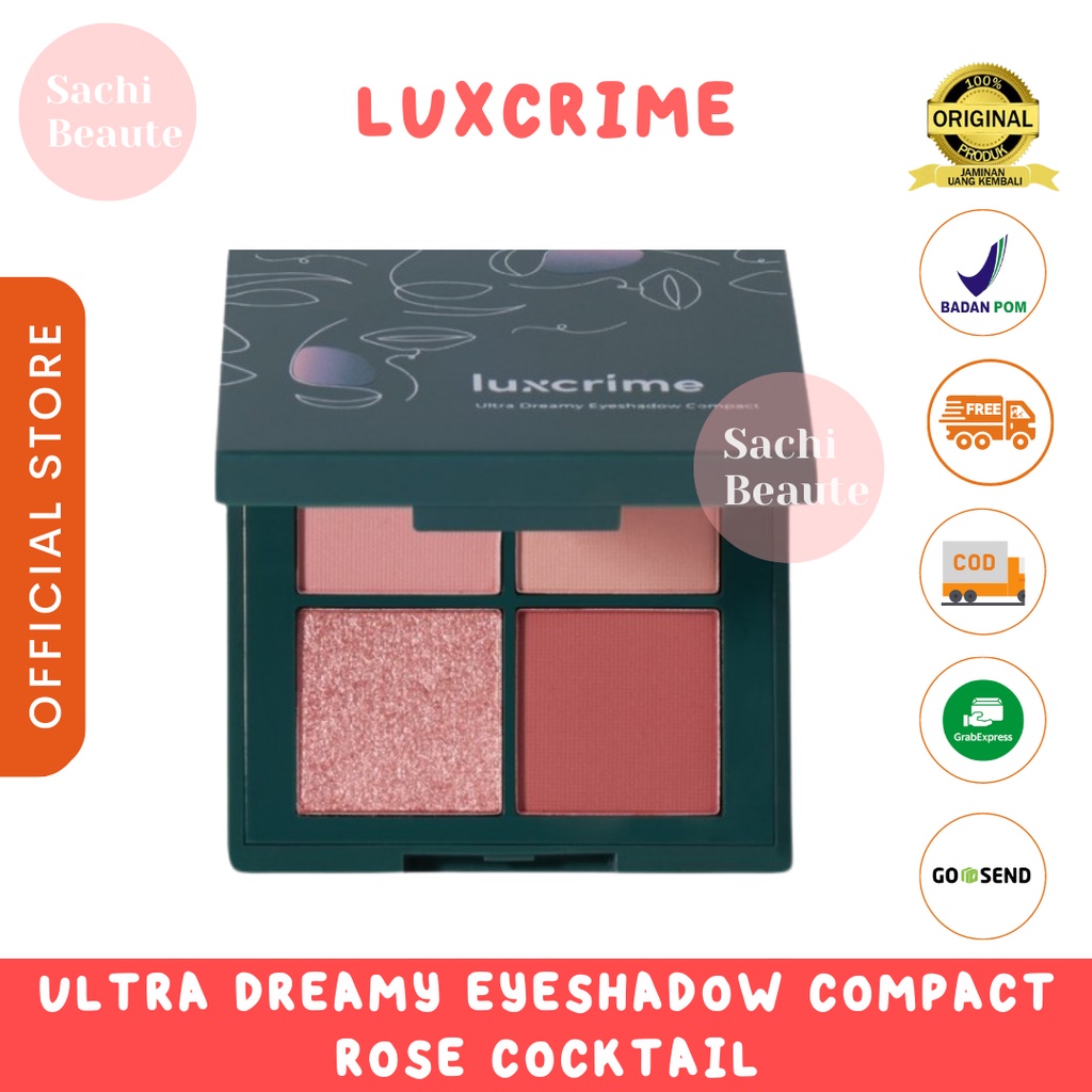 Luxcrime Ultra Dreamy Eyeshadow Compact Rose Cocktail