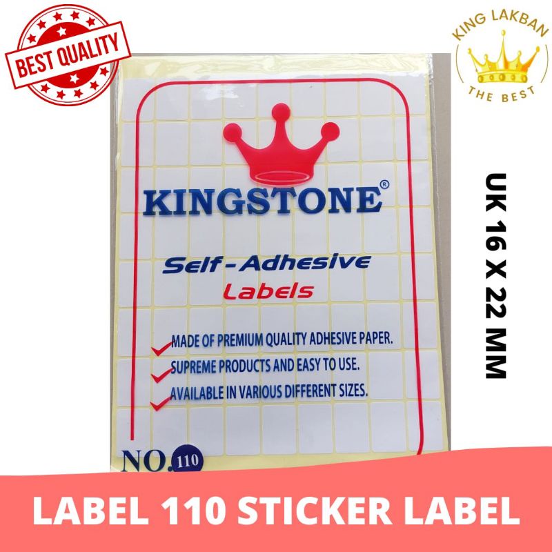 Label 110 Sticker Label Kertas Sticker Undangan Putih Polos Termurah