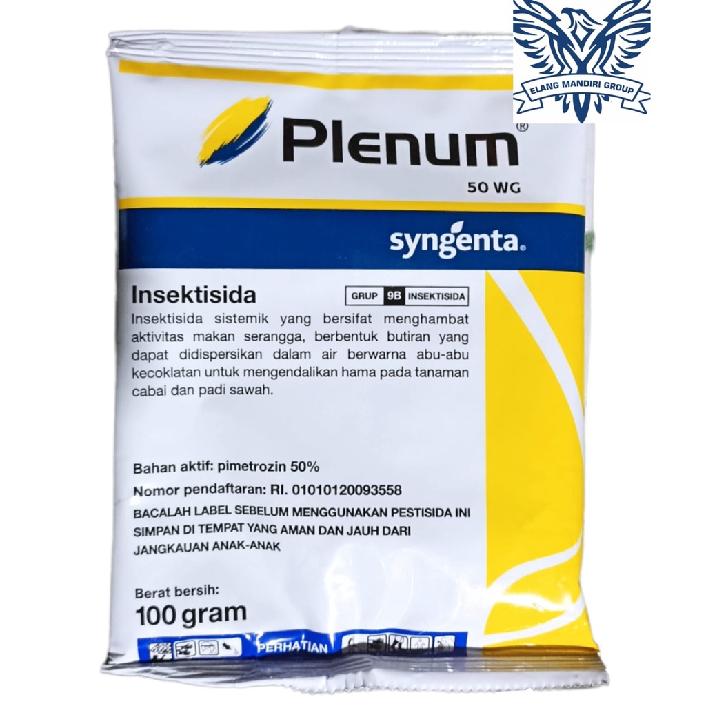 Insektisida Plenum 50 WG 100gr Bahan Aktif Pymetrozine 50% Original Syngenta