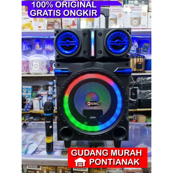 Speaker GMC 897U Bt /Speaker bluetooh/ speaker gmc bluetooth/kualitas suara jamin bagus dan jernih /portable charger bluetooh