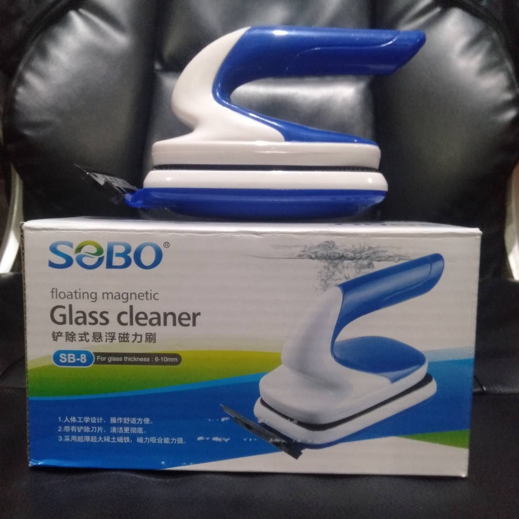 SB8 SOBO FLOATING MAGNETIC GLASS CLEANER SB 8 PEMBERSIH KACA AQUARIUM