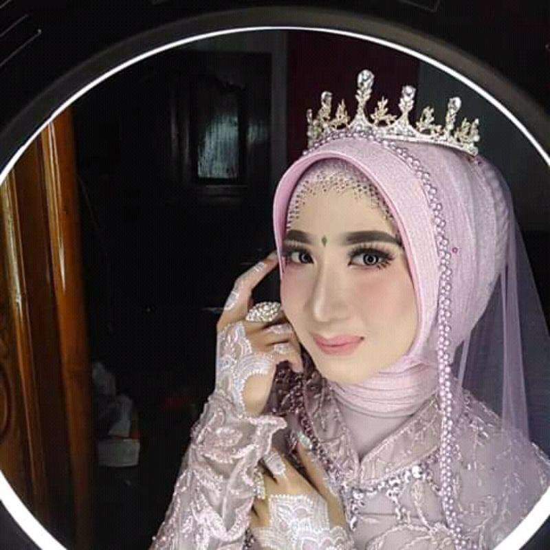 Slayer pengantin veil payet Mutiara untuk pernikahan sunting pelaminan wedding promo aksesoris jilbab fashion muslimah Hijab manten kerudung berkualtas bride untuk gaun gown atasan wanita terbaru termurah