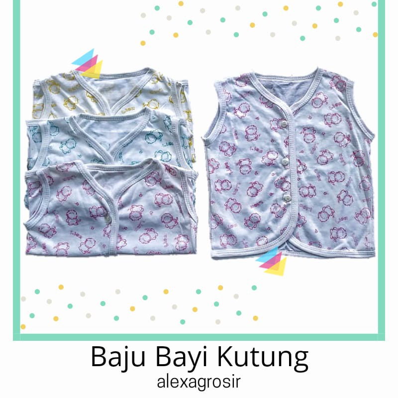 Kutung Baju Bayi Singlet New Born merk PIP MIM kualitas SNI halus lembut nyaman murah