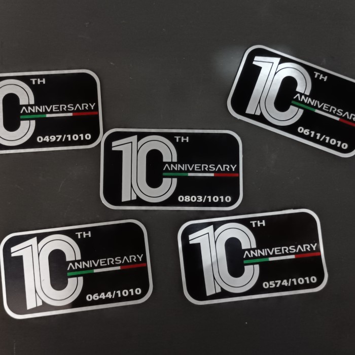 emblem vespa anniversary 10th original