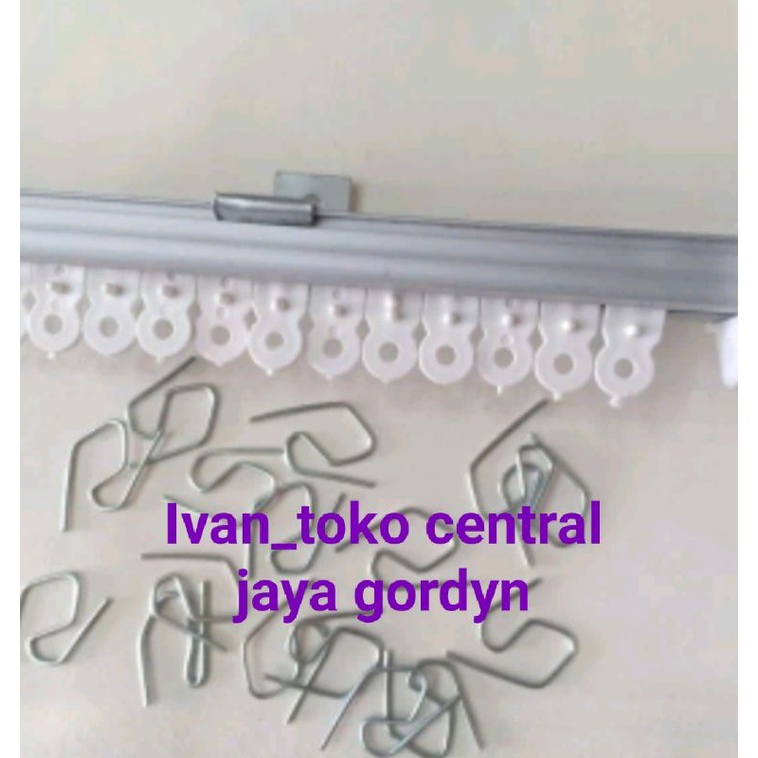 besi gorden kotak / batang hordeng biasa (fullset)
