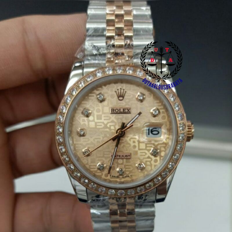 JAM TANGAN WANITA ROLEX DATEJUST AUTOMATIC KUALITAS ORI