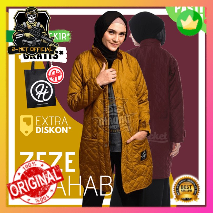 New Hijacket Belva Original Jaket Wanita Muslimah Hijab Marigold