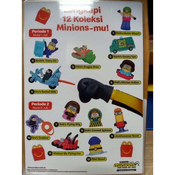 Happy Meal Minions 2 The Rise Of Gru Juli 2022