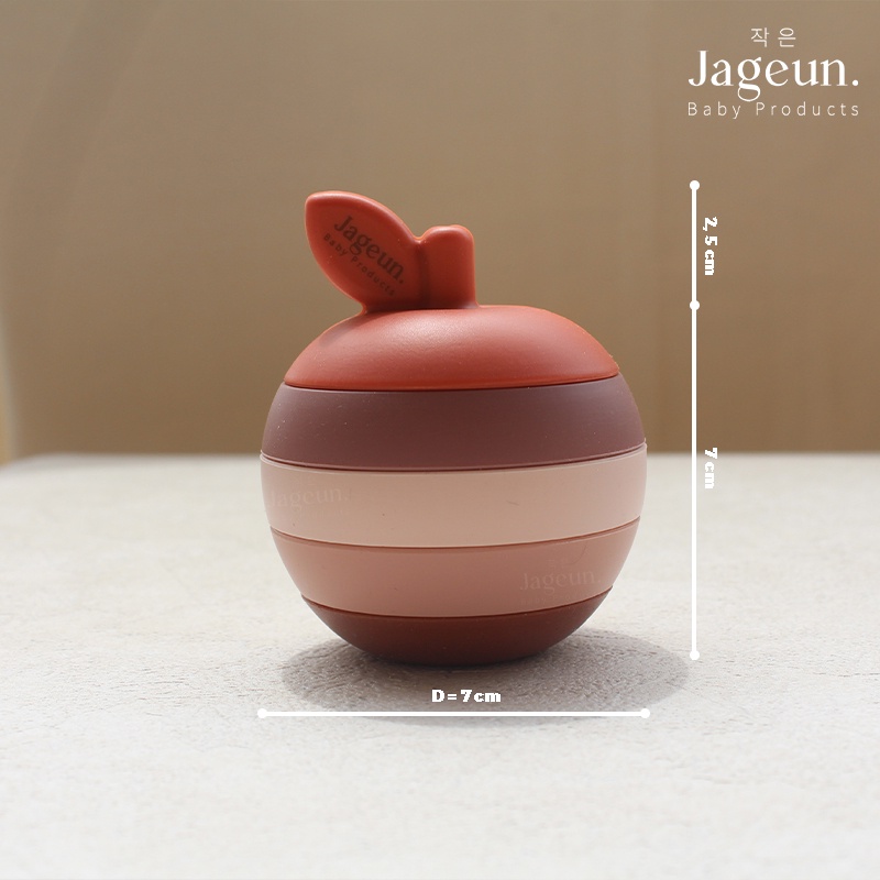 JAGEUN Premium Silicone Apple Baby Teether | Edukasi Gigitan Bayi Apel