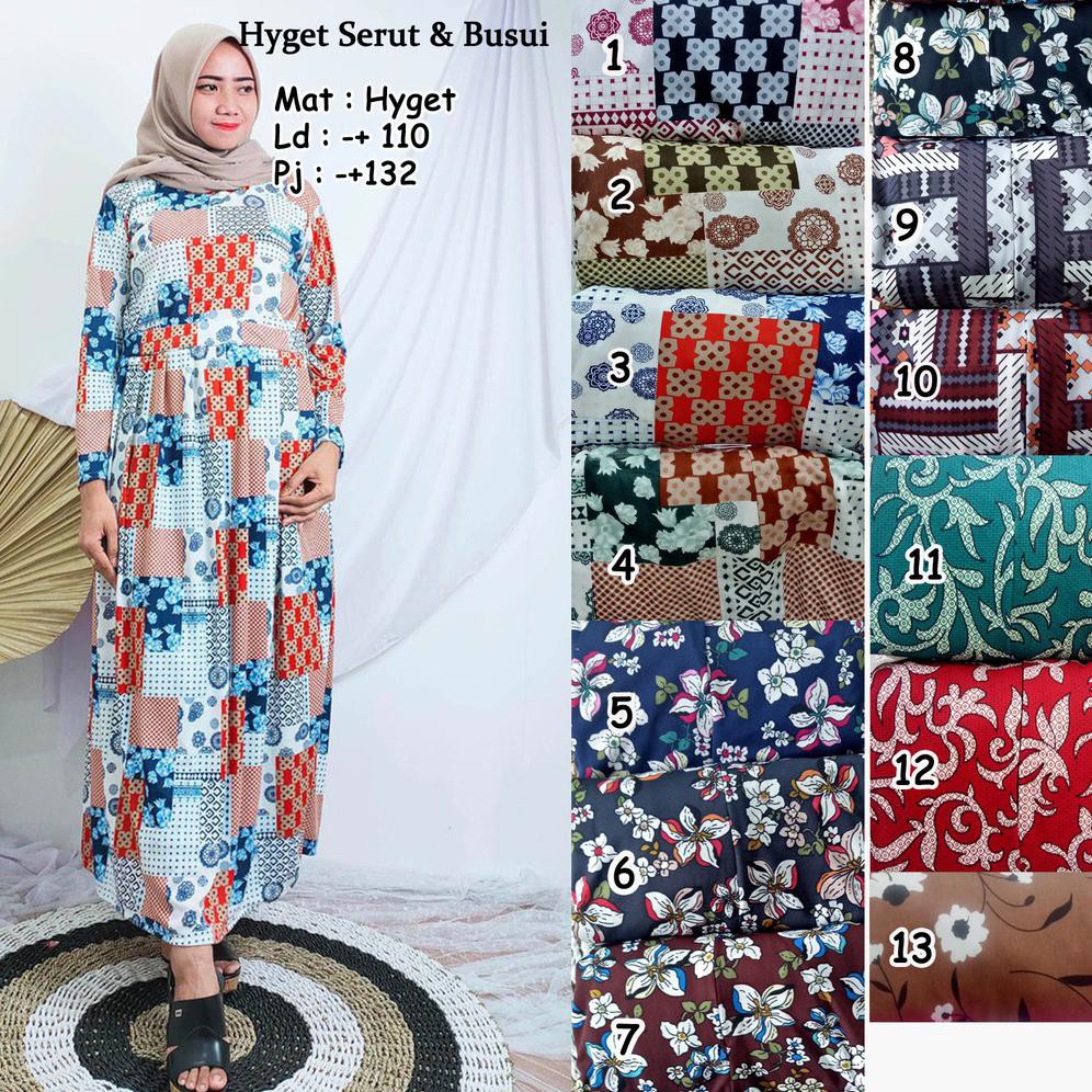 Gamis Hyget Busui + Tali Serut Samping/Gamis Terlaris/ GAMIS JUMBO / GAMIS MURAH CITRA_HIJABSTORE