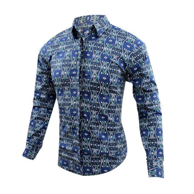 RR Pakaian Pria Atasan Pria Kemeja Pria Baju Batik Kemeja Batik RADEN 2 warna