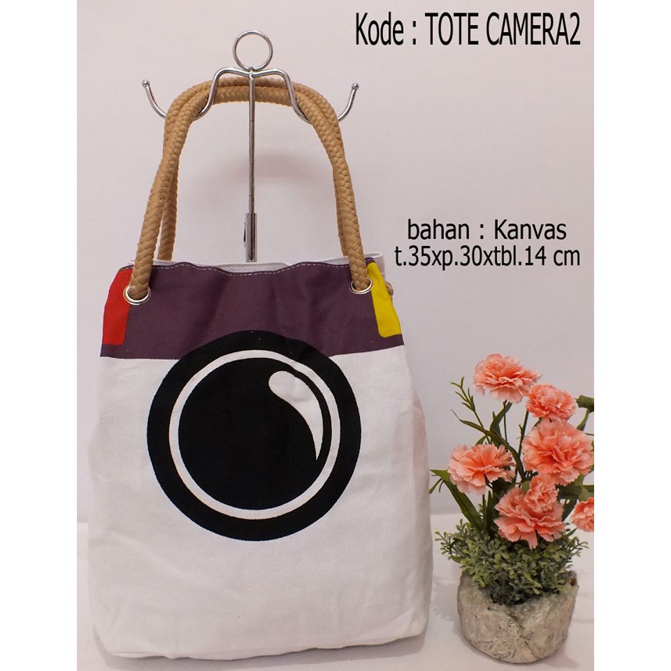 Tas Tote Shopper bag Camera