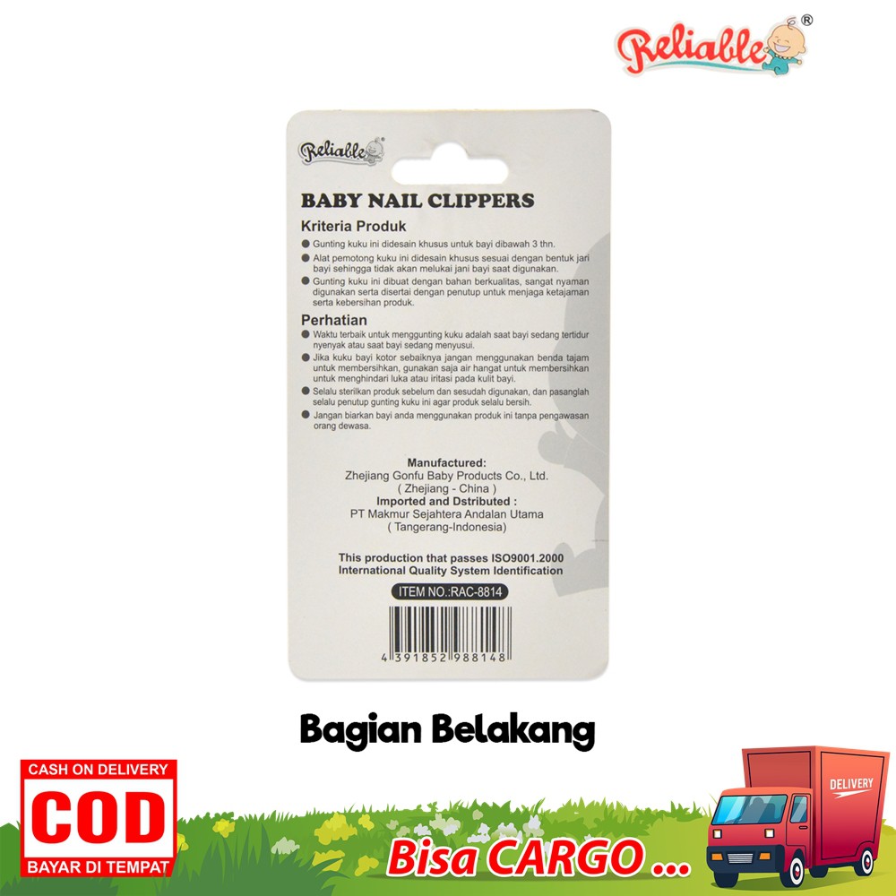 Reliable Gunting Kuku Bayi (8814) / Clipper Safety