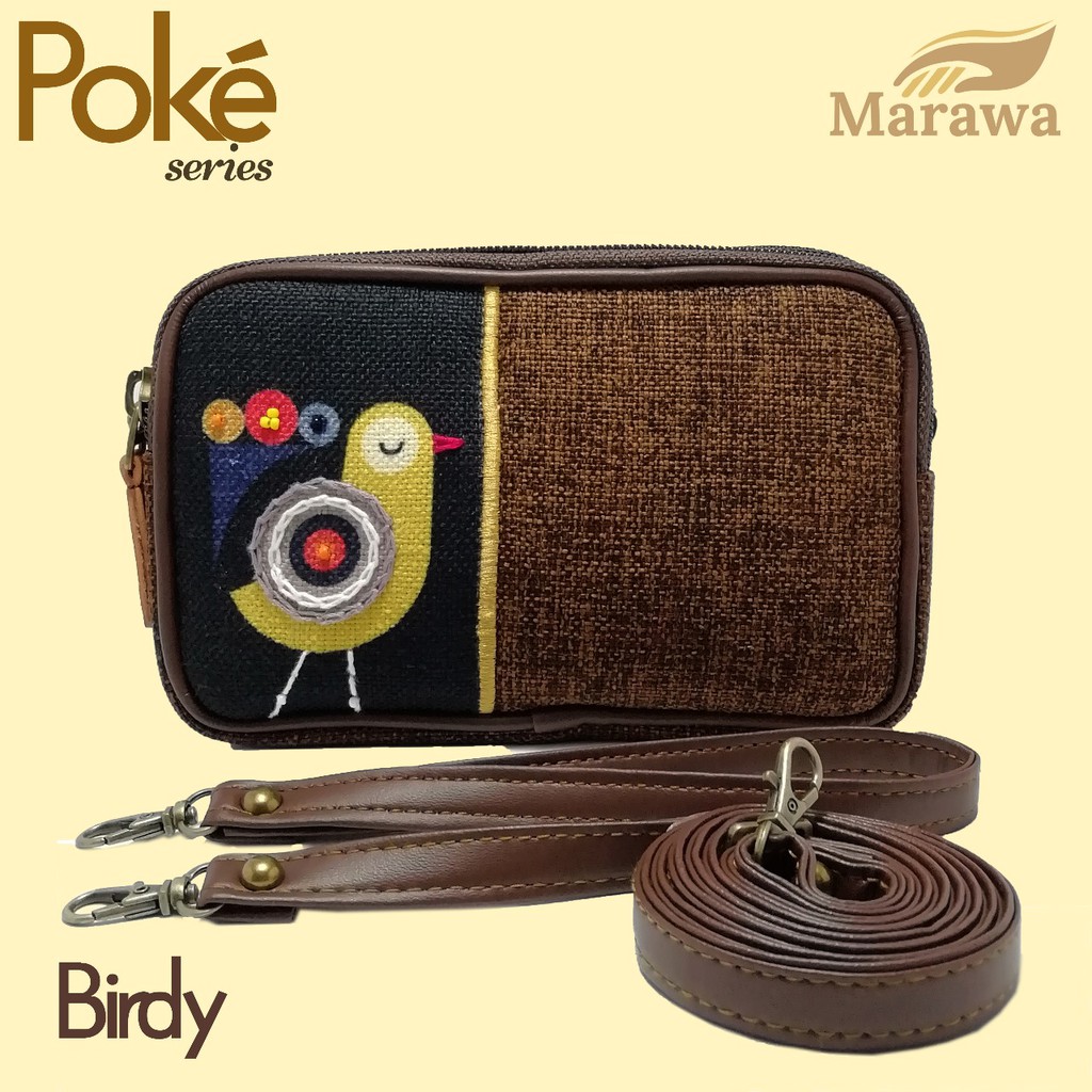Birdy poke marawa / dompet selempang