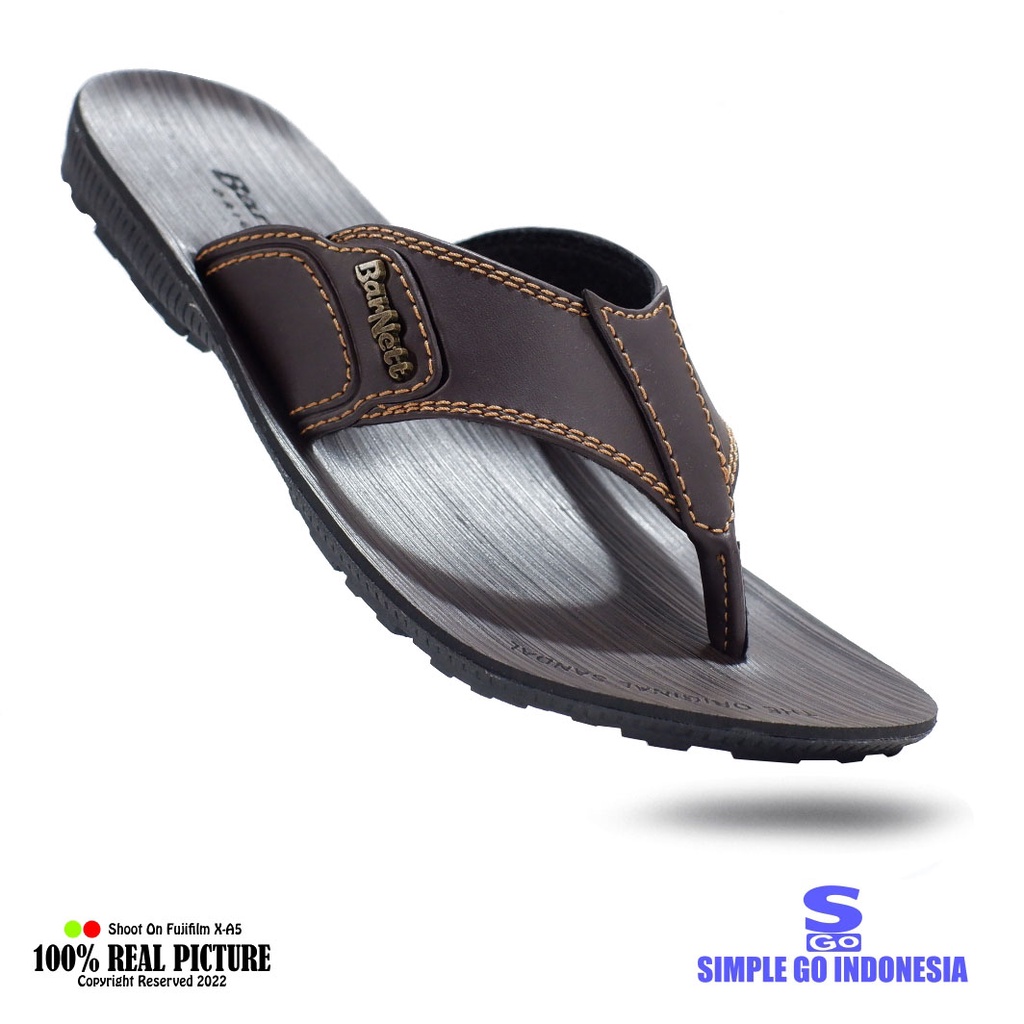 Sandal japit pria modern 2022 - Sandal kasual pria terbaik bisa untuk acara santai atau resmi Sendal cowok kulit sintetis jepit Barnet original Barnett rally pro 03 39-43