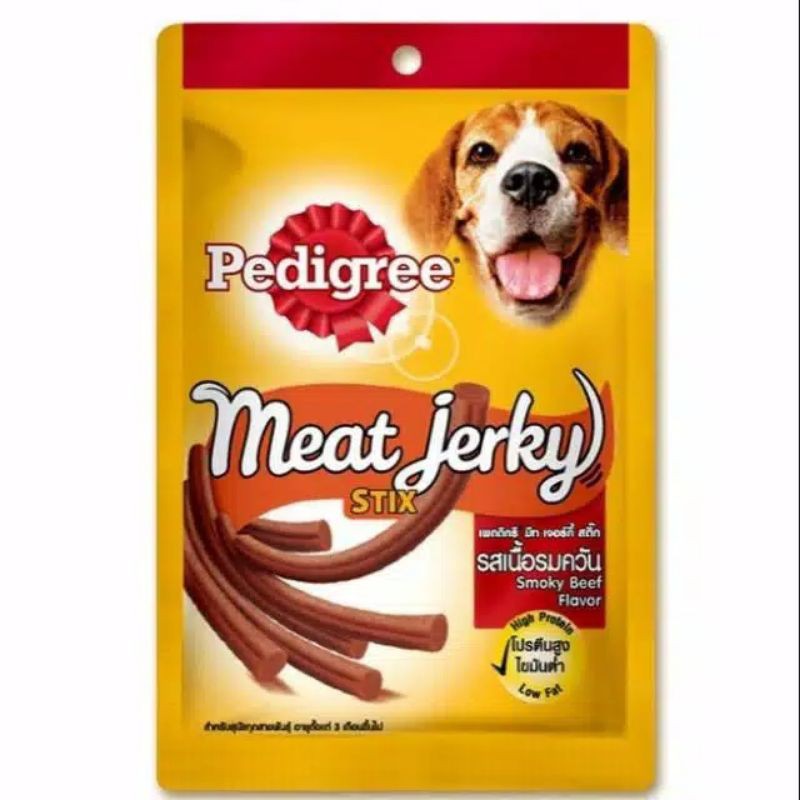 Pedigree Meat Jerky Stix 60gram Makanan Anjing Rasa Smoked Beef