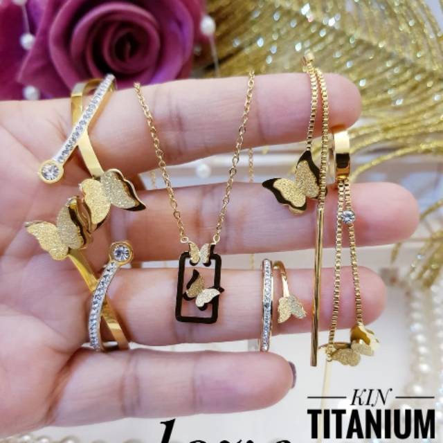 Titanium set perhiasan 2315j