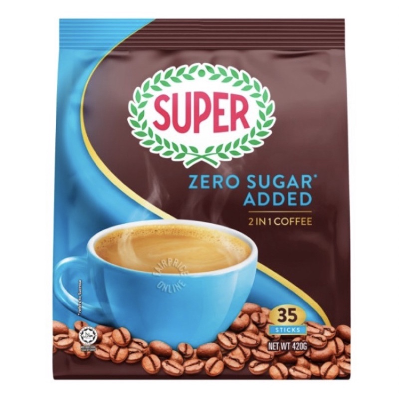 

Super 2 in 1 Instant Coffee Zero Sugar
