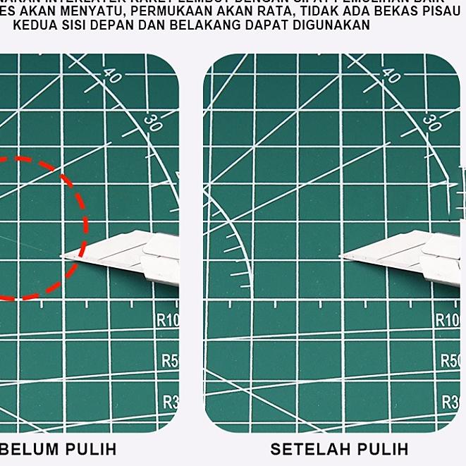 

Grosir Alas Potong Ukuran A3 /A4 /A5 PVC Cutting Mat Cutting Pad Board Alat DIY Double Size~