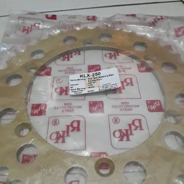 Gear belakang klx 250