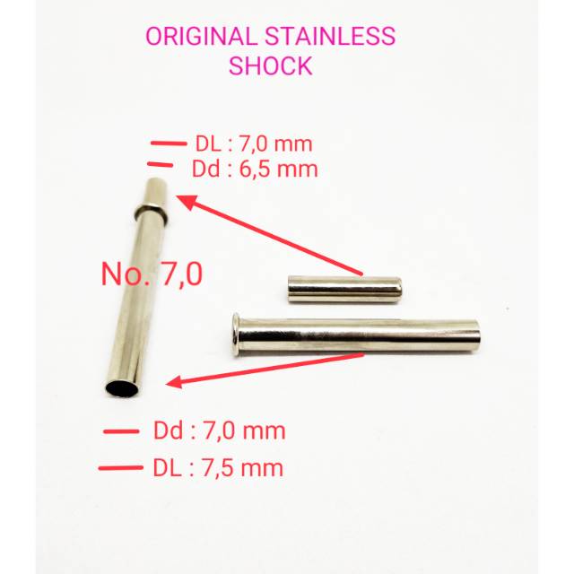 Shock Sog Sok Joint Pipa Besi Stainless No 7.0 ORI Sok Sambungan Joran Pancing Sambung Fiber Carbon