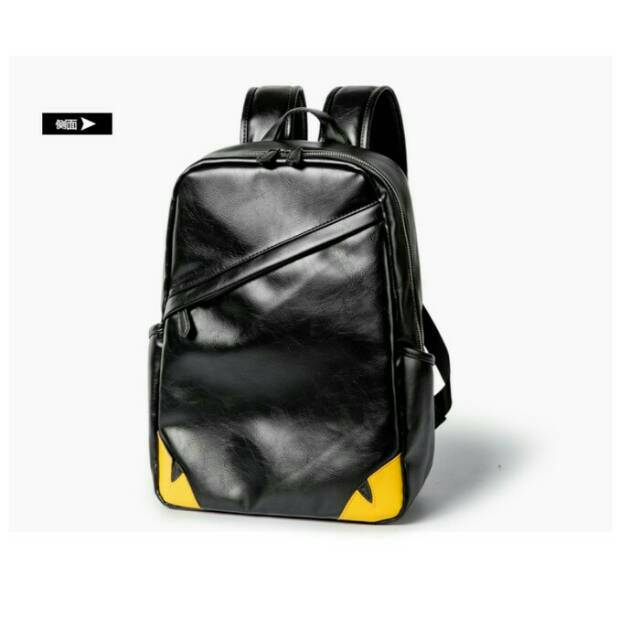 TAS RANSEL KULIT FENDI MONSTER-TAS KERJA-TAS PUNGGUNG-BACKPACK-TAS IMPOR-TAS KULIAH-TAS BRANDED