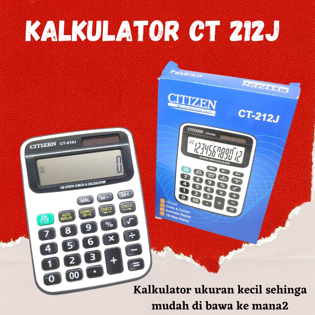 Terbaru Dan Termurah Kalkulator Citizen CT212J