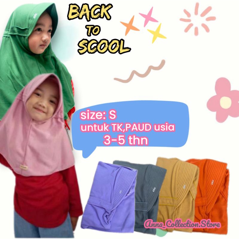 HIJAB ANAK/SERUT TALI BELAKANG/Hijab Anak Termurah