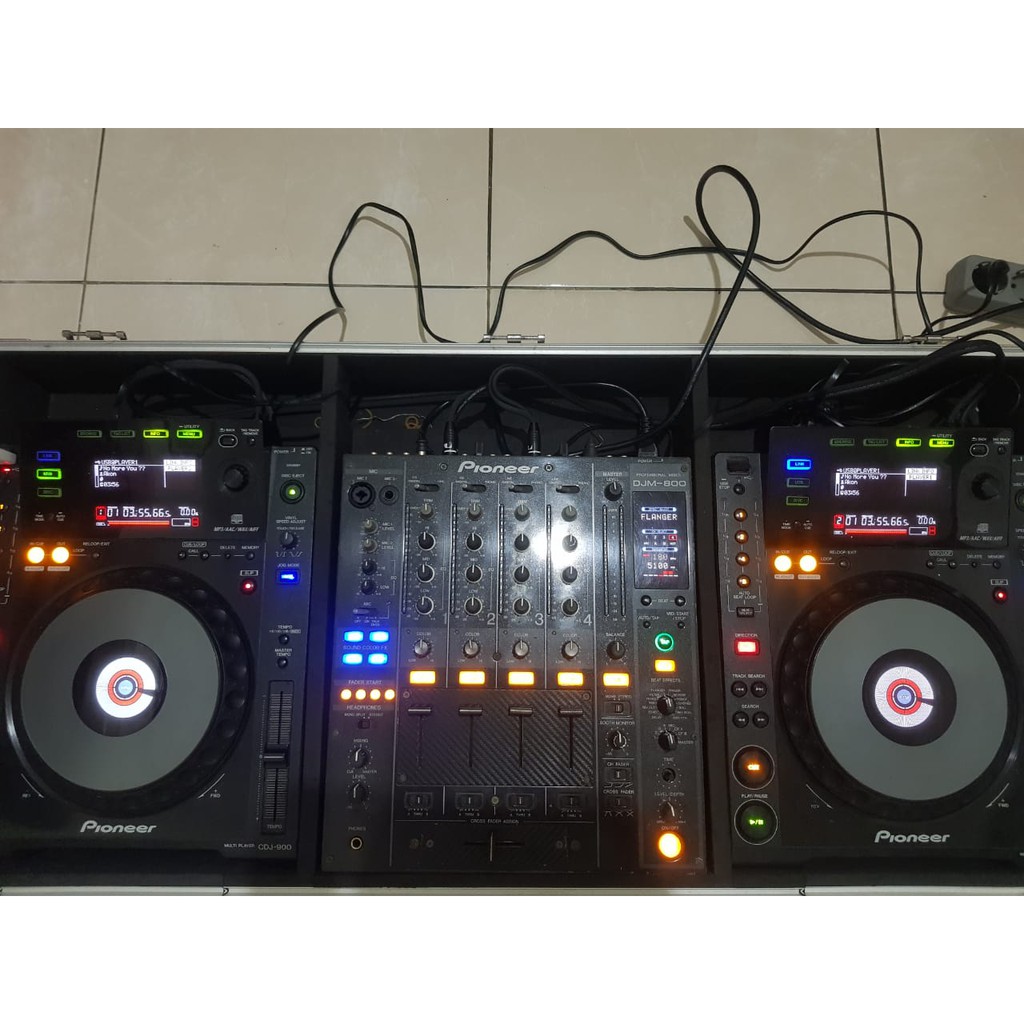 Alat Dj Pioneer Cdj 900 X2 Pair Sepasang Djm 800 Bonus Hardcase Utk Set Profesional Controller Dj Shopee Indonesia