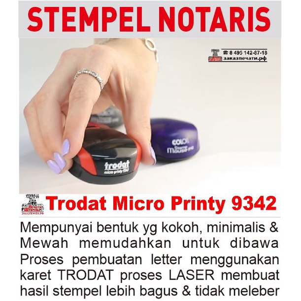 

Stempel Notaris Trodat Micro Printy 9342 (diameter 40mm)