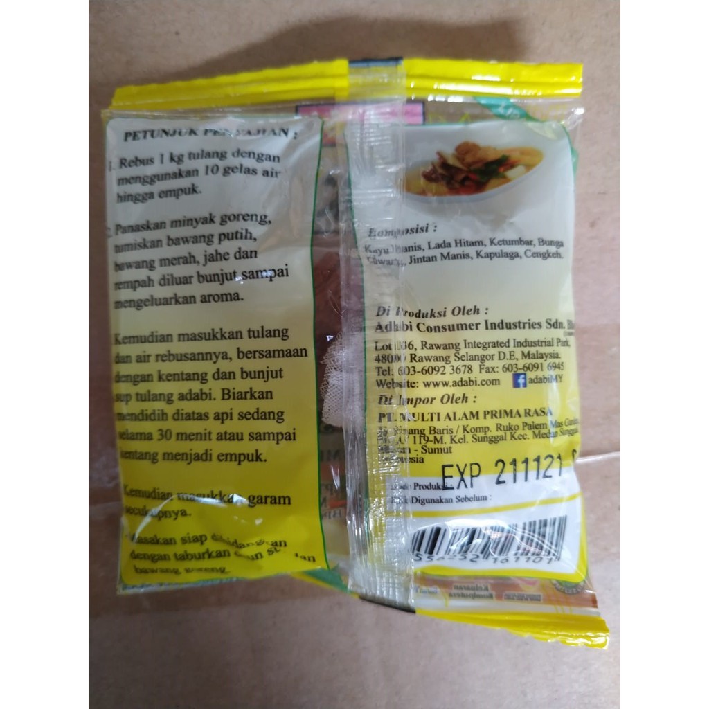 ADABI BUMBU SUP TULANG 13 GRAM