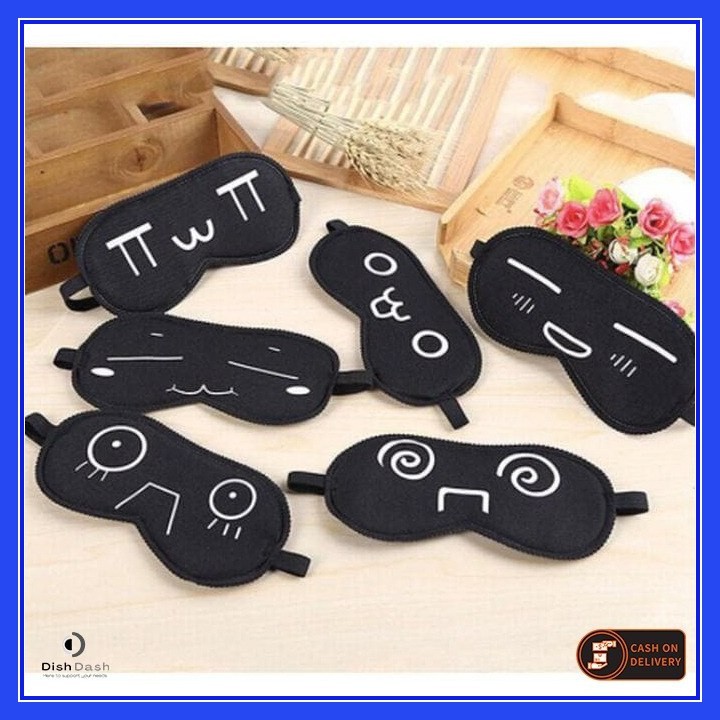 [BAYAR DI TEMPAT] 1 Pcs Penutup Mata Untuk Tidur Nyenyak / Sleeping Eye Mask For Traveling / Penutup Mata Model Smile Cute