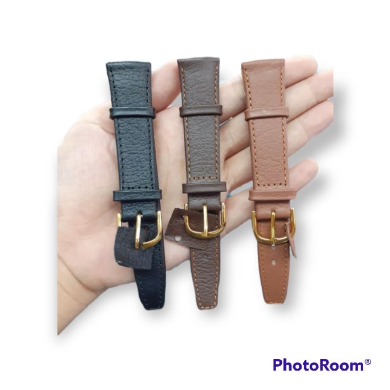 tali kulit pres strap jam tangan kulit pres jait original strap jam tangan originl