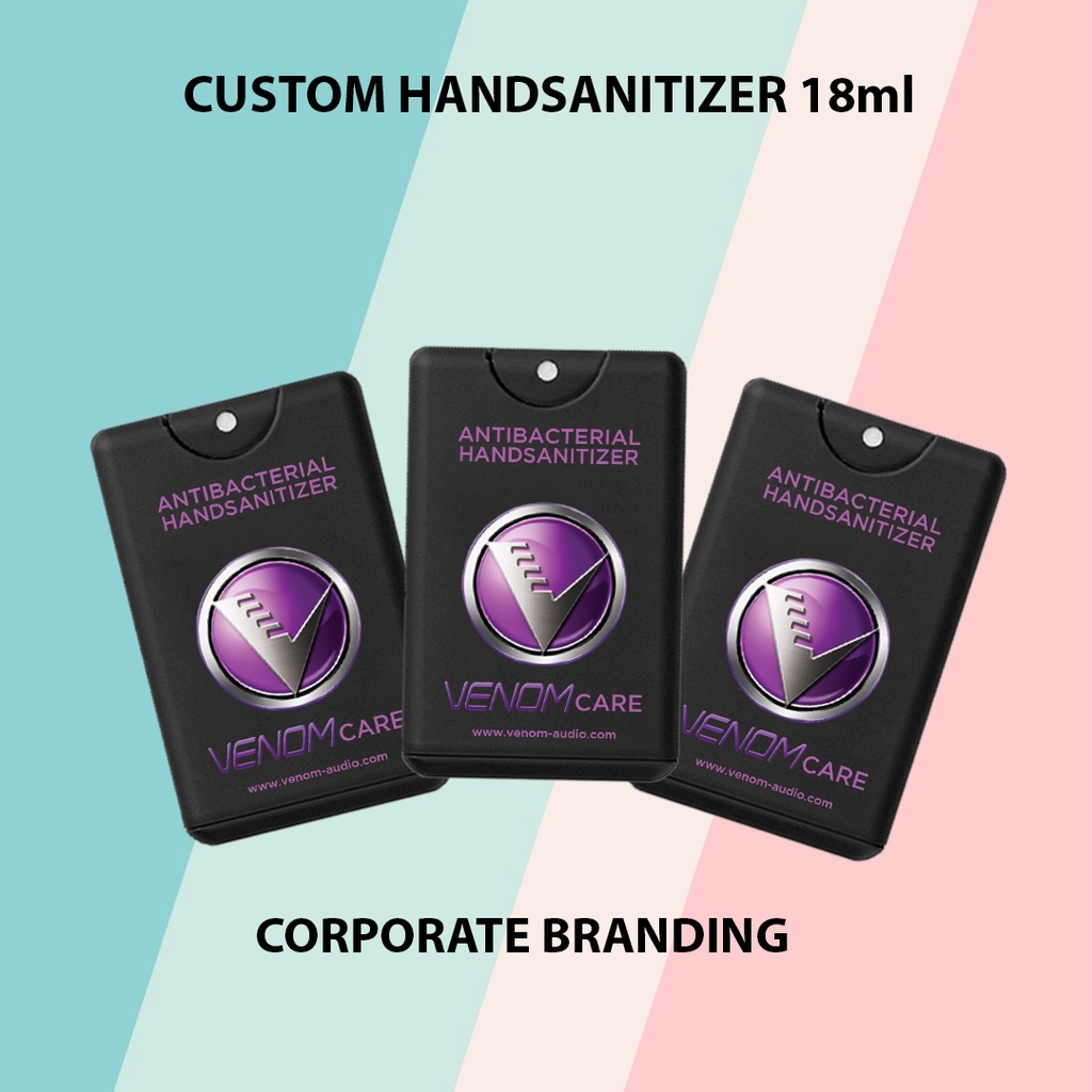 Hand Sanitizer Pocket Spray Custom Gambar Suka Suka Hitam