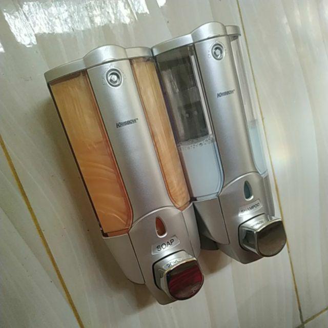 Soap / Sabun Dispenser Double Krisbow / Tempat Sabun Cair 2x380ml