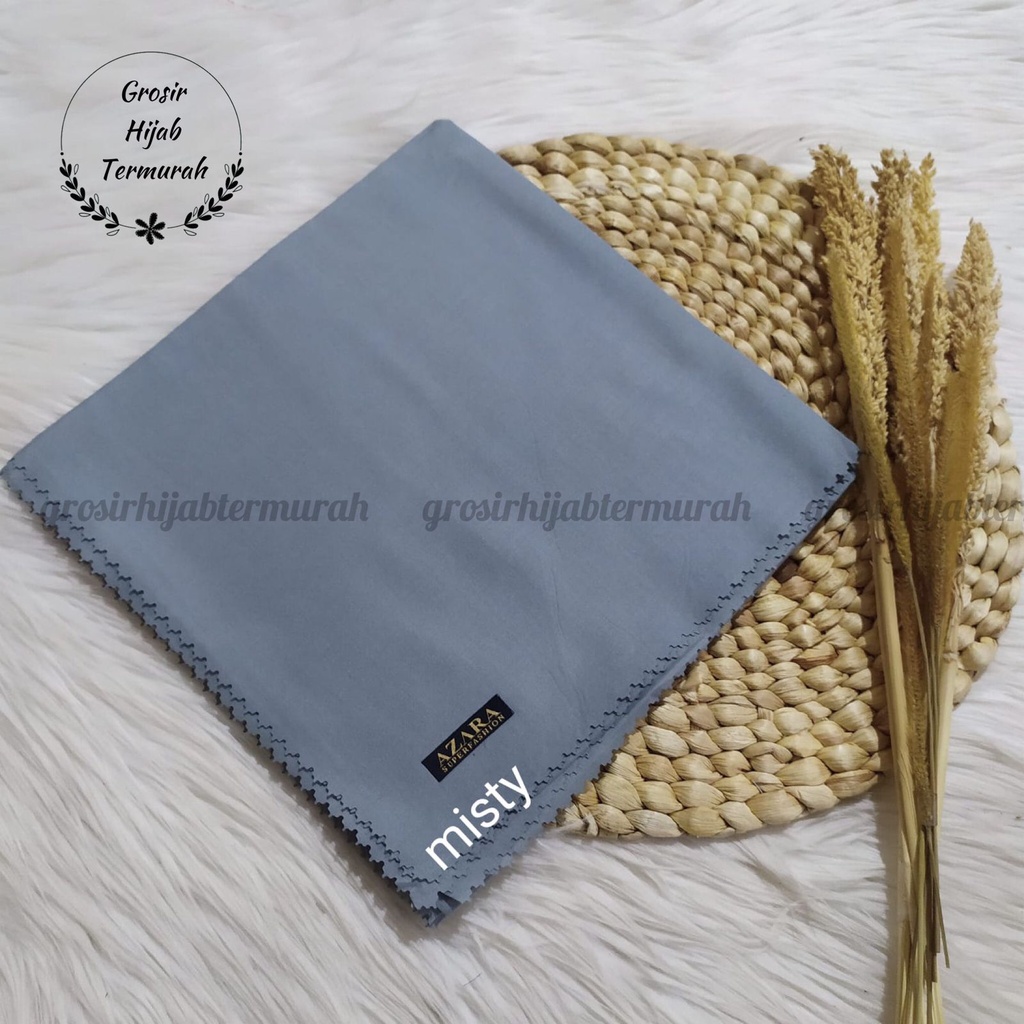Hijab segiempat Oskara laser cut /Oscara /Japan / Jilbab voal miracle plain lasercut azara-Misty